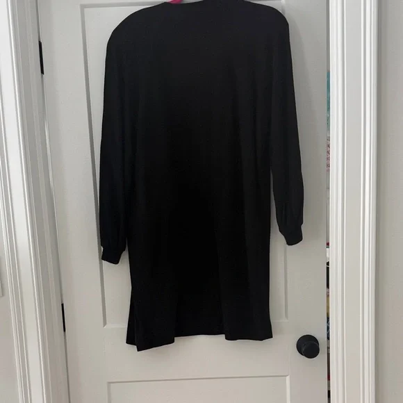 Black Leather Jacket by Adrienne Vittadini